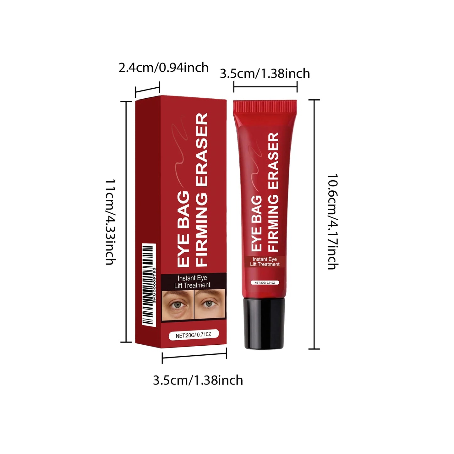 Retinol Eye Cream – Firms, Brightens & Reduces Dark Circles