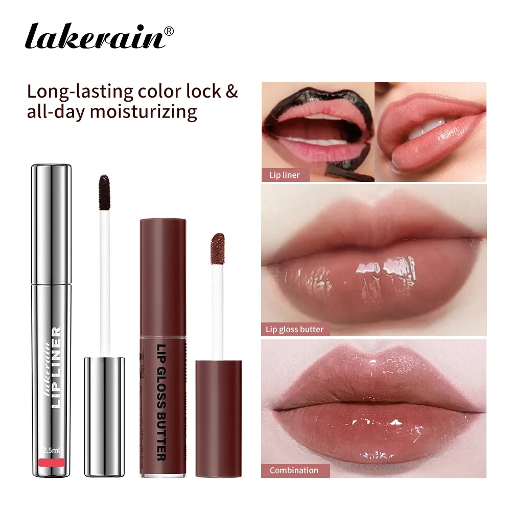 Highly Pigmented Lip Liner And Butter Non-stick Cup Lip Gloss Tattoo Matte Lip Liner Lasting Lip Stain Waterproof Lip Gloss Peaceful Pleasures Health and Wellness