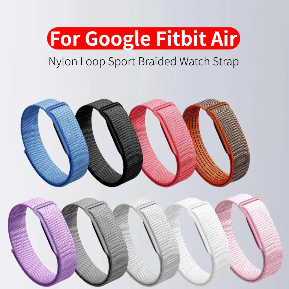 Braided Nylon Watch Band for Google Fitbit | Breathable Strap