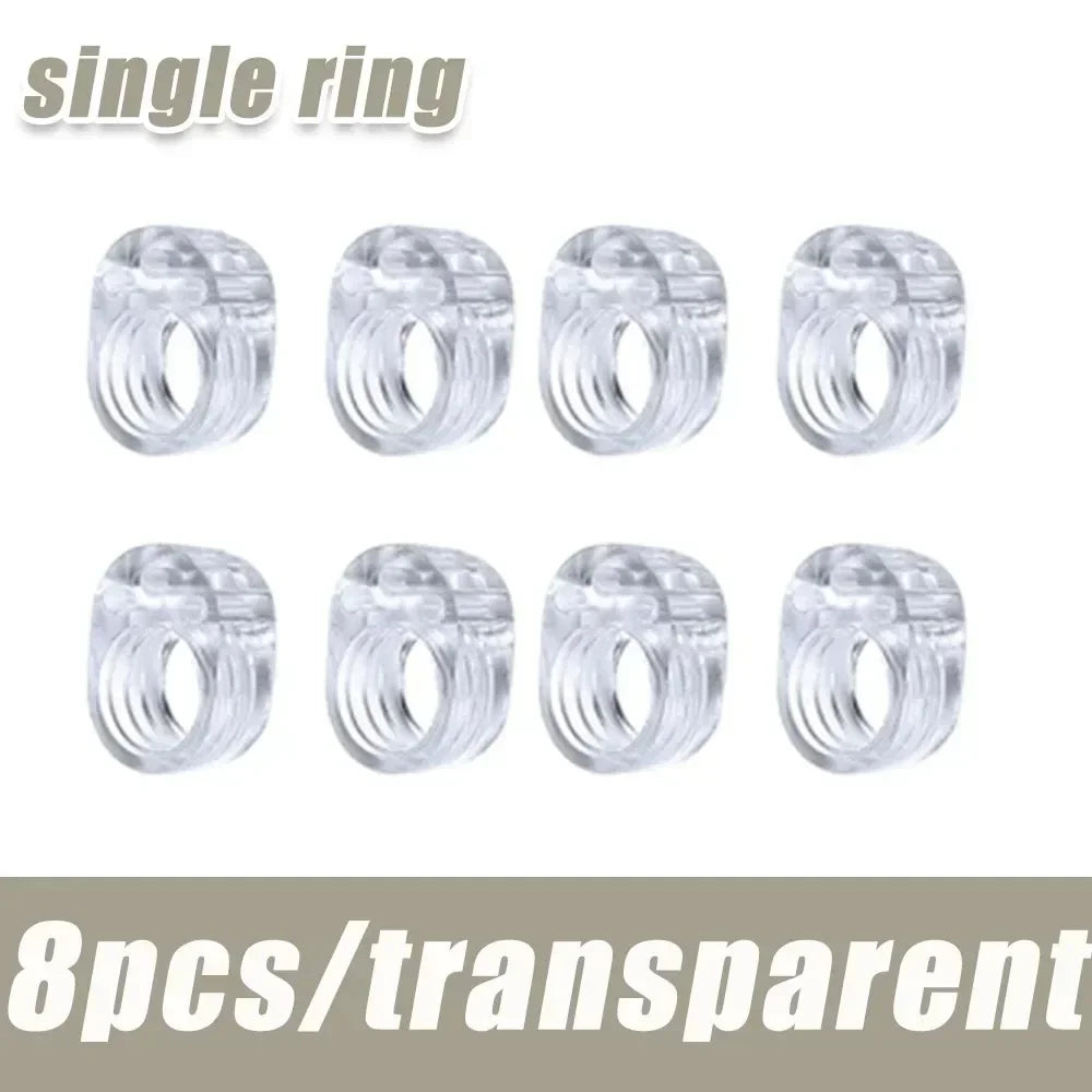 Transparent Silicone Door Stop Wall Protector – Baby Safety Silicone Door Stopper Peaceful Pleasures Health and Wellness 8pc-Single ring