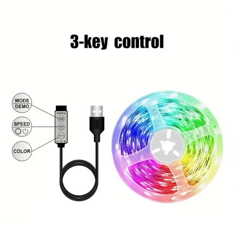 RGB LED Strip Lights SMD 5050 USB App Control – Room & TV
