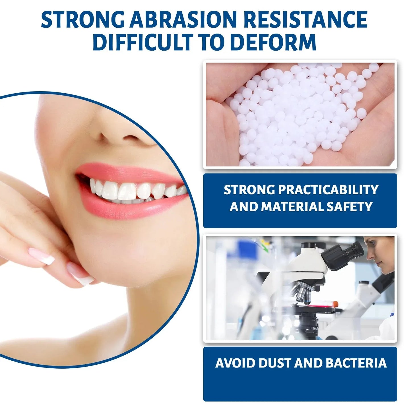 30ML Resin Temporary Tooth Repair Granules Teeth Gaps Missing Broken Tooth Filling Moldable Adhesive Dentures False Teeth Tools Peaceful Pleasures Health and Wellness