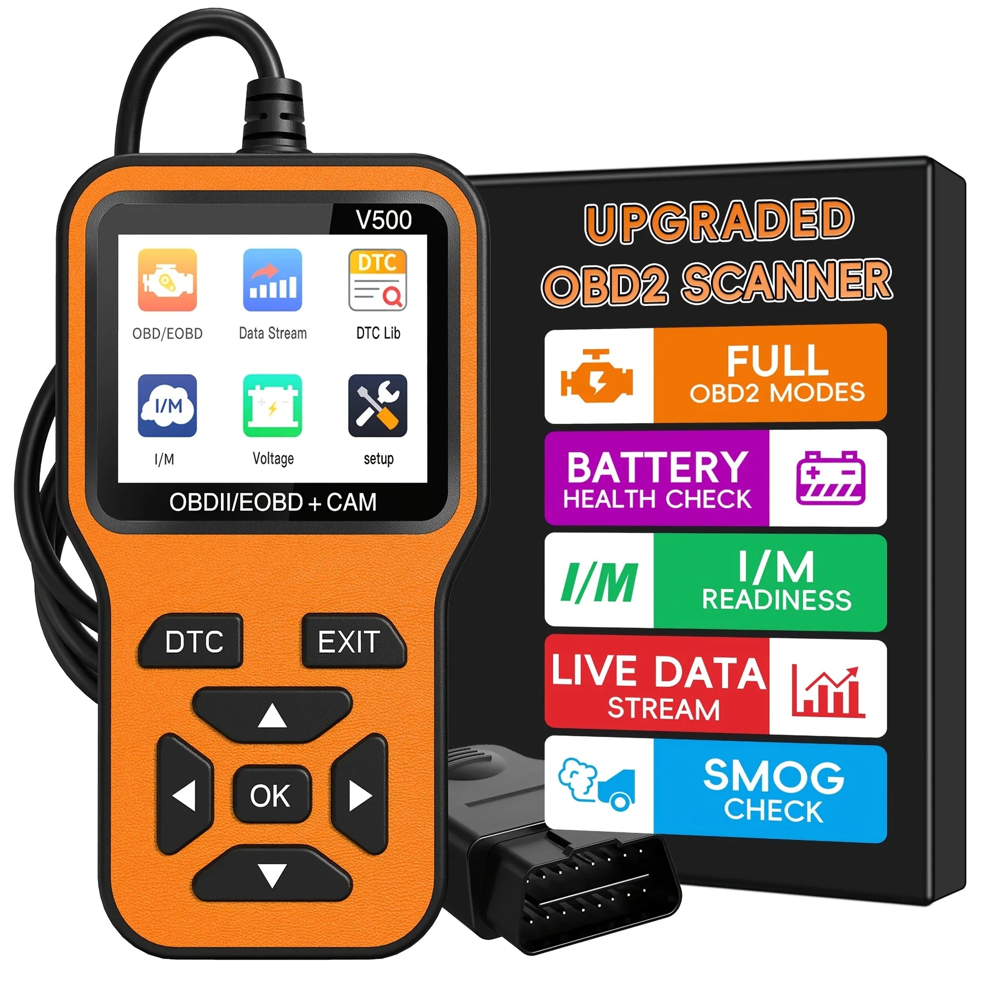 OBD2 Scanner – Car & Truck Code Reader with Color Screen Peaceful Pleasures Health and Wellness