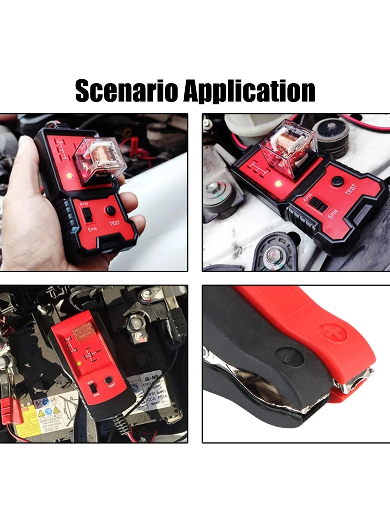 12V Automotive Relay Tester & Battery Voltage Tester LED Peaceful Pleasures Health and Wellness