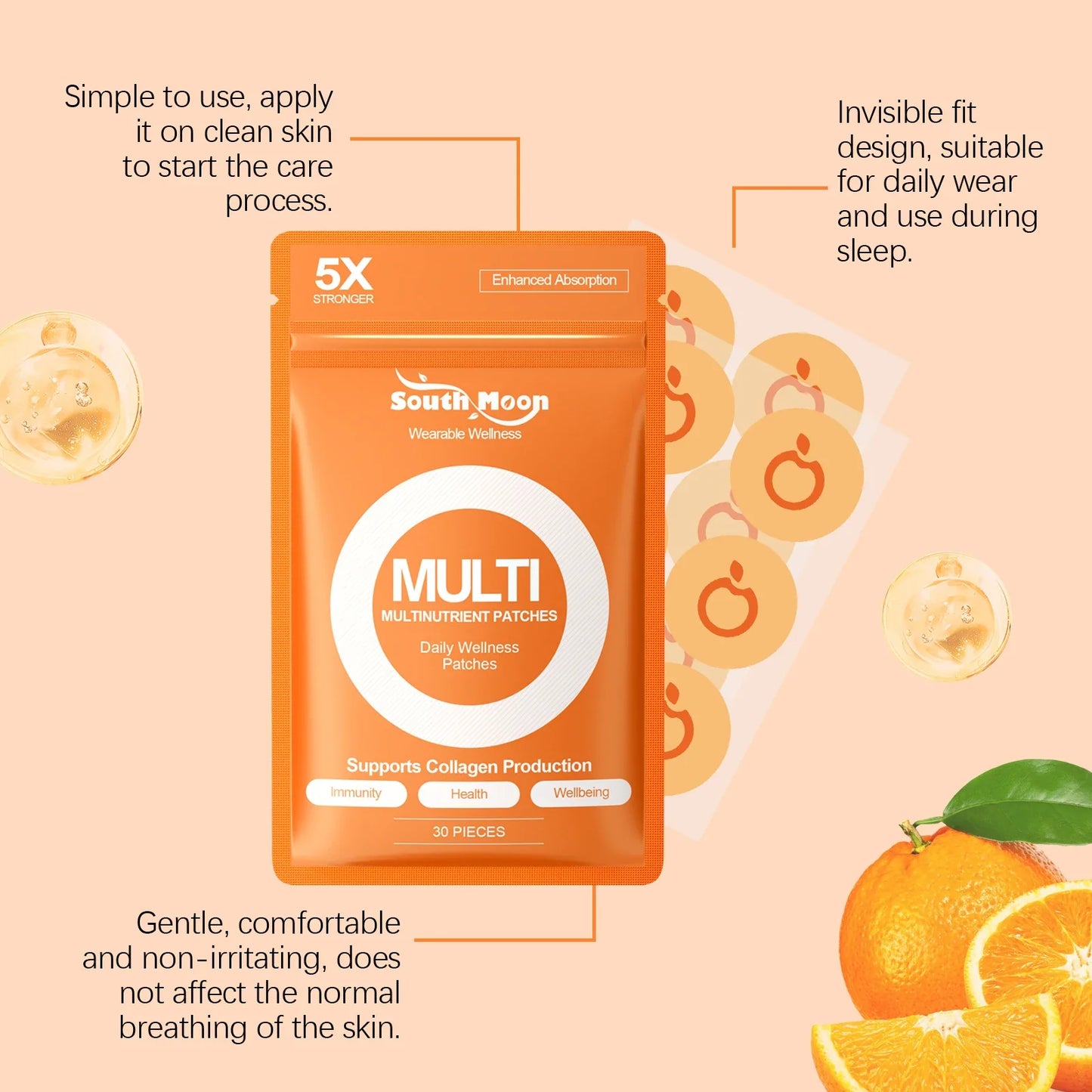 Citrus Body Moisturizing Patches – Nourish & Contour Skin