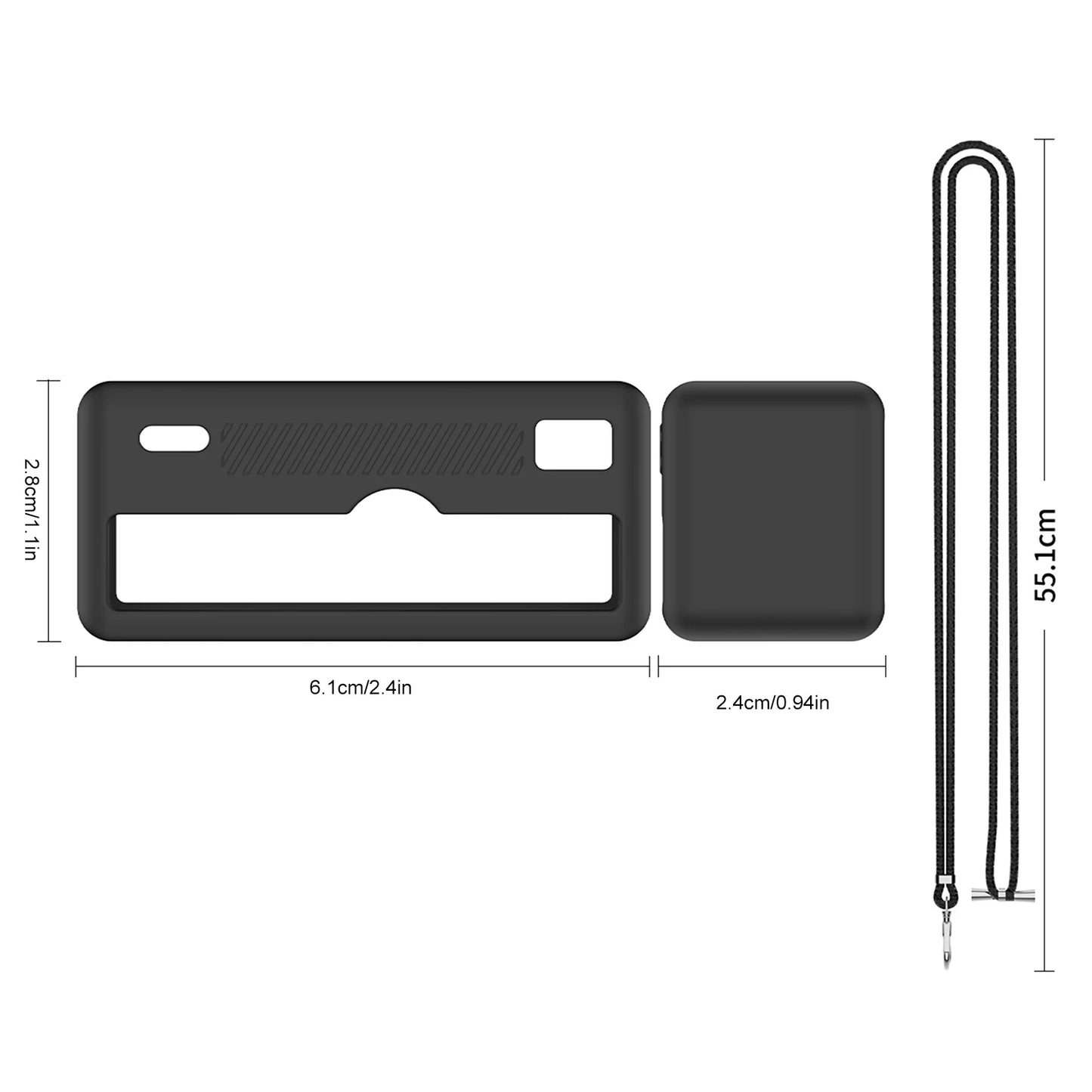 Silicone Protective Case with Lanyard Digital Camera Full Body Protection Cover For Kodak CHARMERA Keychain Camera Accessories Peaceful Pleasures Health and Wellness