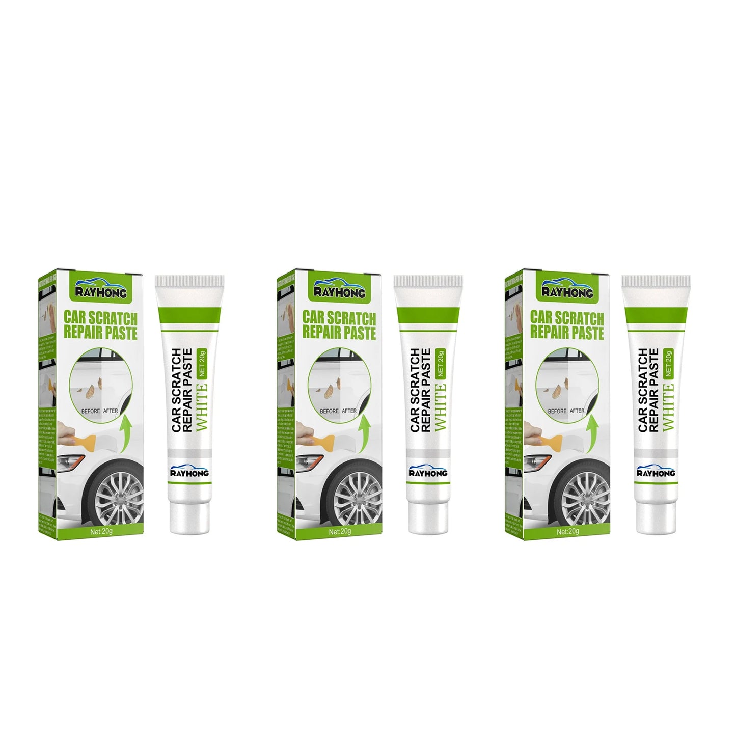 RayHong Fiberglass Repair Paste – Quick Dry Crack & Scratch Fix Fiberglass Repair Paste Peaceful Pleasures Health and Wellness 3sets boxed