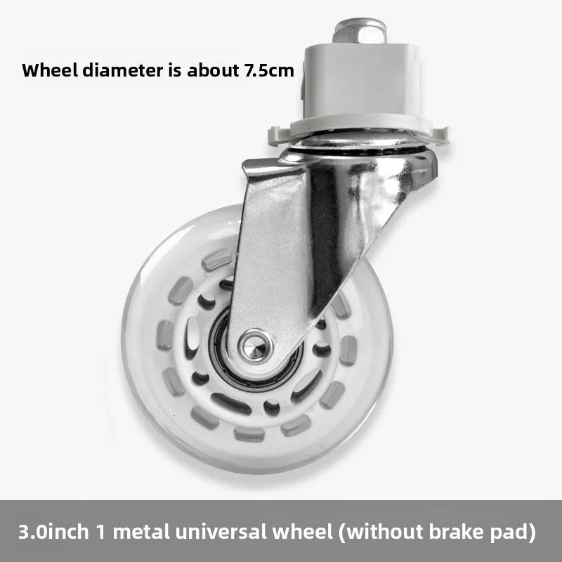 2" Mute Office Chair Caster Wheels – Heavy-Duty Rubber Swivel