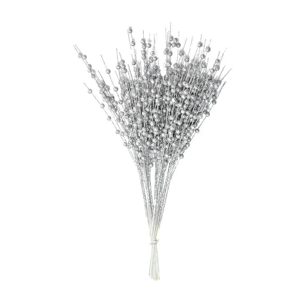 43cm Glitter Berry Artificial Stems | Christmas Tree Ornaments