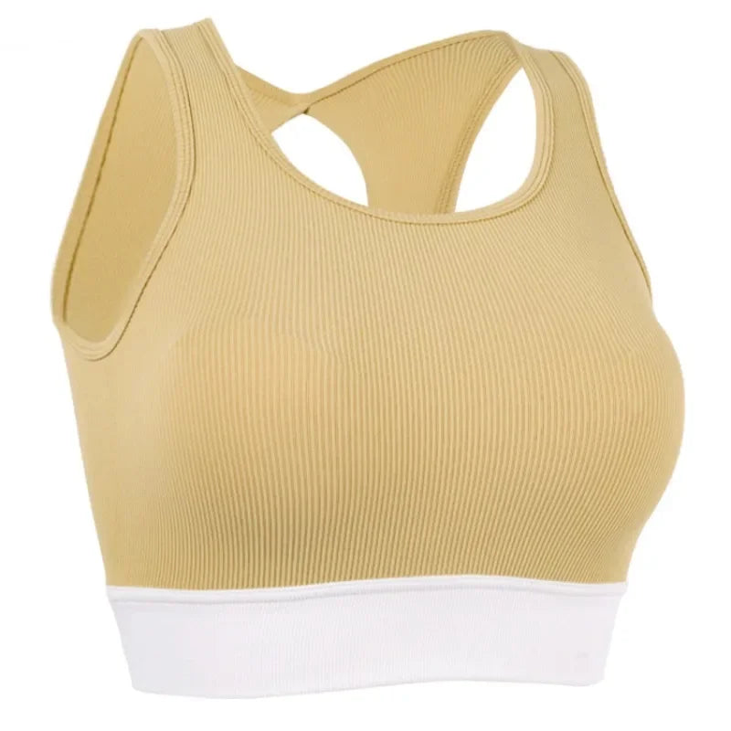 Women's High-Impact Shockproof Sports Bra | Fitness Tank Top