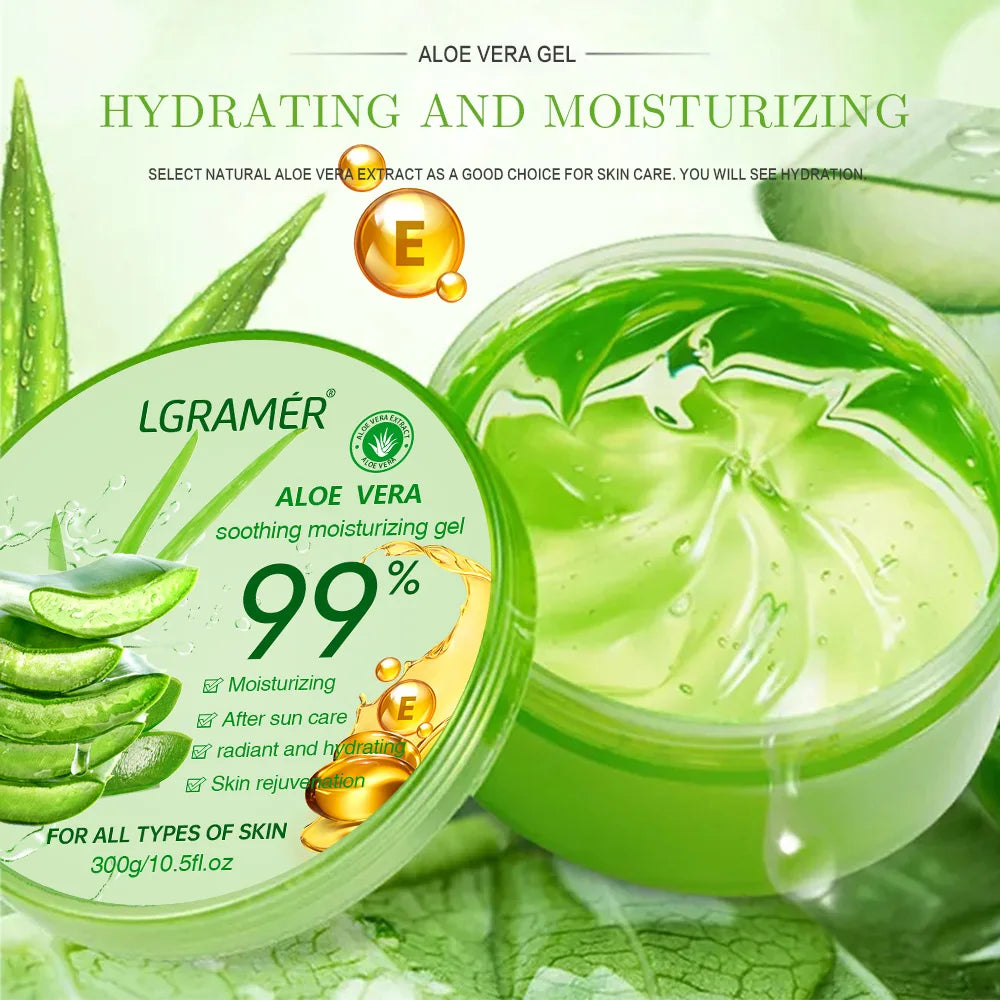 99% Aloe Vera Moisturizing Gel Refreshing Non Sticky Facial Facial Cream Wash Free Deep Nourishing Maintain Skin Face Care Skin Peaceful Pleasures Health and Wellness