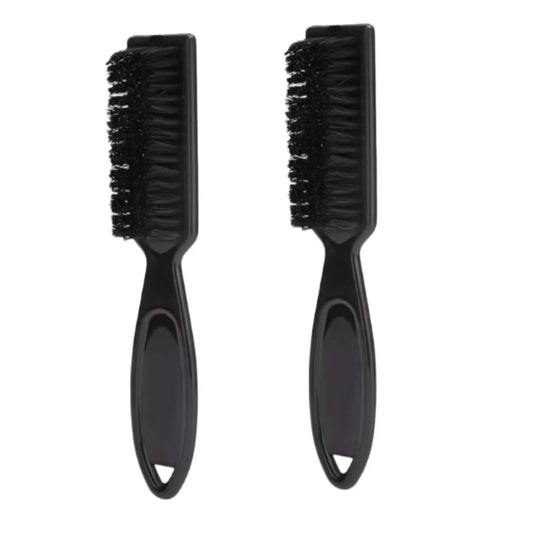 Set Cleaning Brush Barber Neck Duster Brush Plastic Handle Hairdressing Soft Hair Cleaning Brush Head Shape Styling Tool Peaceful Pleasures Health and Wellness 2PCS