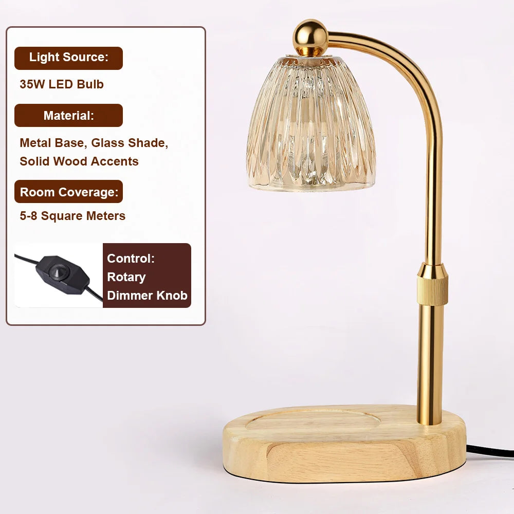 RUNTOIN 35W Dimmable Candle Warmer Lamp – Adjustable Height