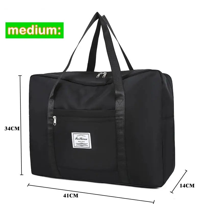 Large Foldable Travel Duffel Bag – Nylon Shoulder & Luggage Bag