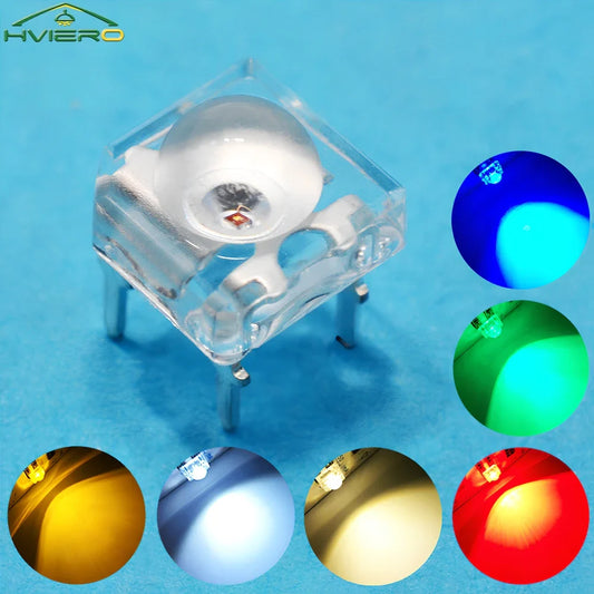 10-Pack 5mm F5 LED Bulbs – Multi-Color Dome Flux Diodes LED Diode Bulbs Oasis Select