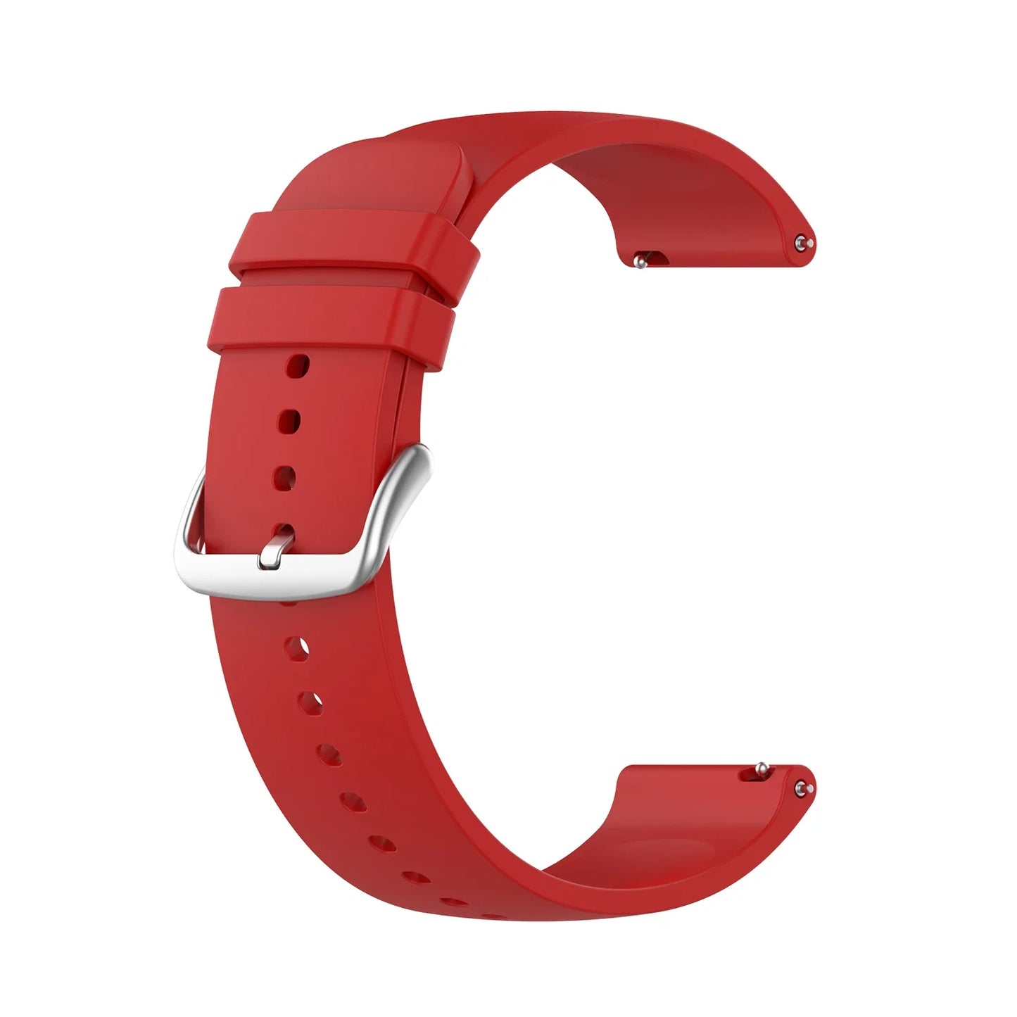 20mm 22mm Silicone Watch Band – Amazfit, Garmin & Samsung Peaceful Pleasures Health and Wellness Red 20mm
