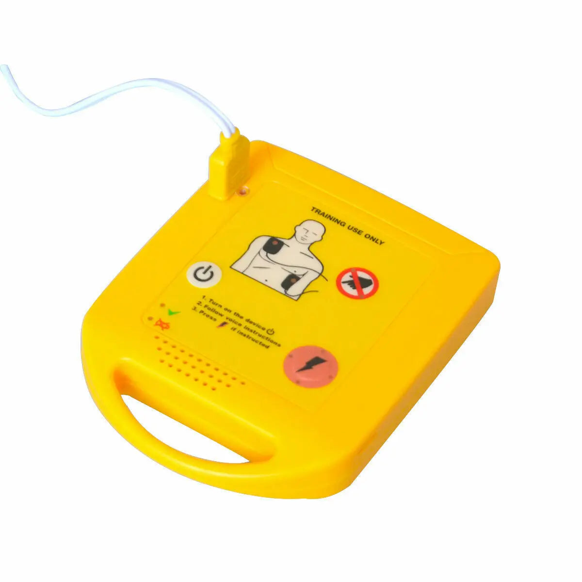 AED Trainer Device Automated Cardiopulmonary Resuscitation Training Voice Optional(English/Spanish/French/Portuguese) First Aid Peaceful Pleasures Health and Wellness