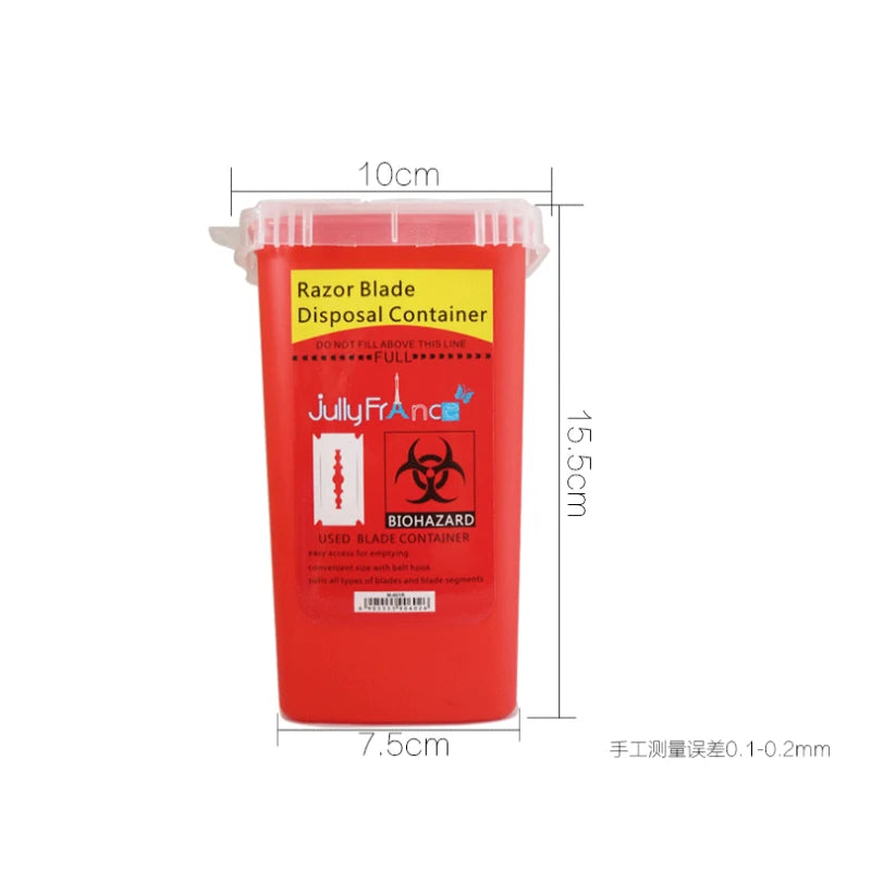 Salon Blade Recycling Bin Waste Razors Blade Storage Case Recycling Disposable Blade Storage Box Barber Shop Tools Accessories ﻿ Peaceful Pleasures Health and Wellness