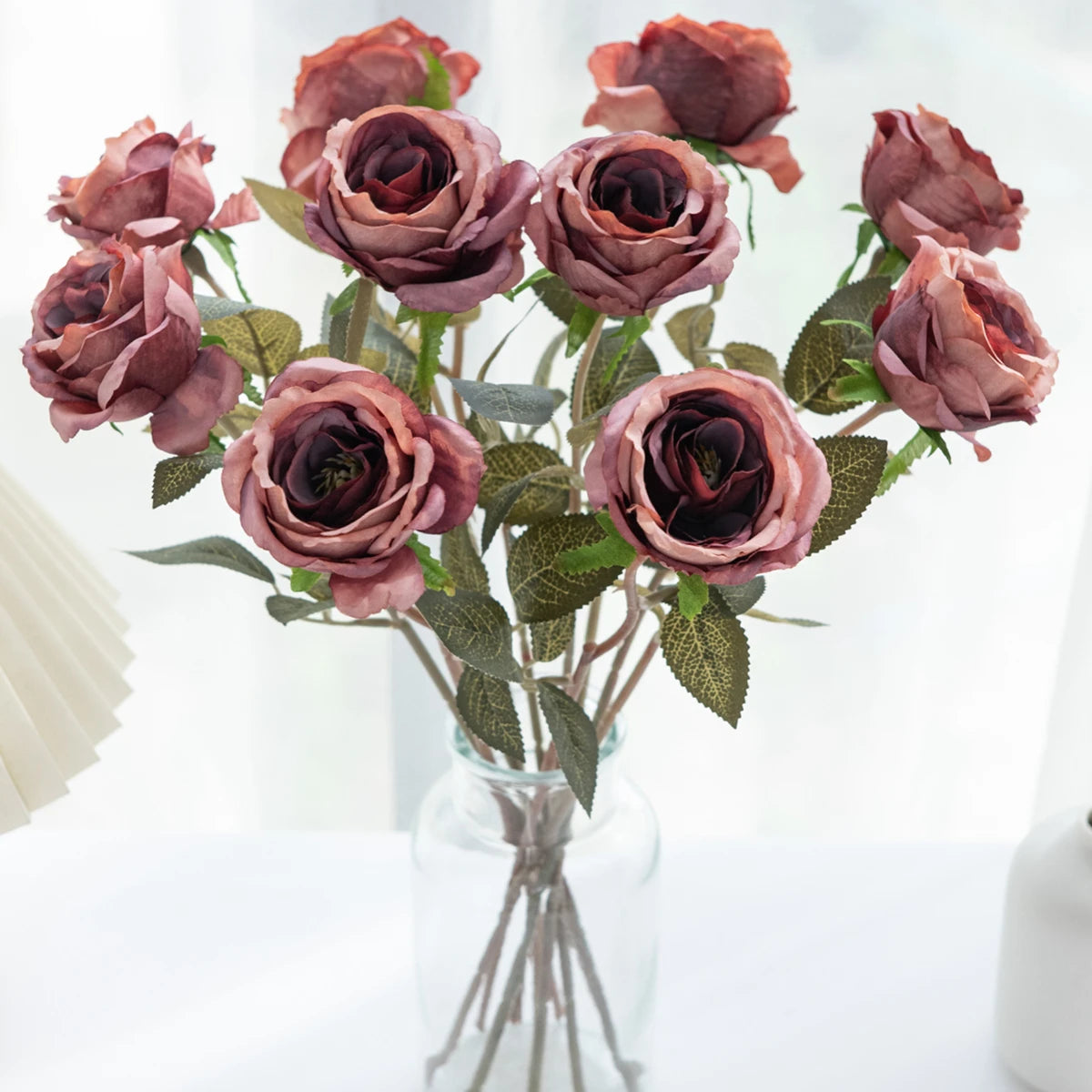 Artificial Silk Rose Bouquet – Wedding & Home Decor Flowers