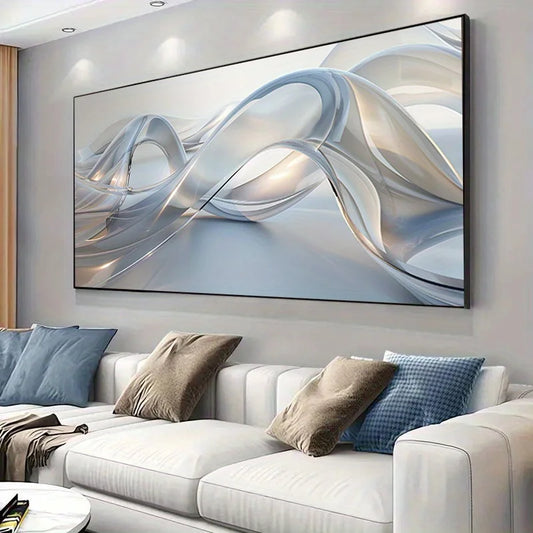 1pc Gradient Abstract Canvas Art, Frameless, Decor for Living Room, Bedroom, Modern Minimalist Design,Artwork Abstract Wall Art Peaceful Pleasures Health and Wellness ZLH4357 20x40cm No Frame