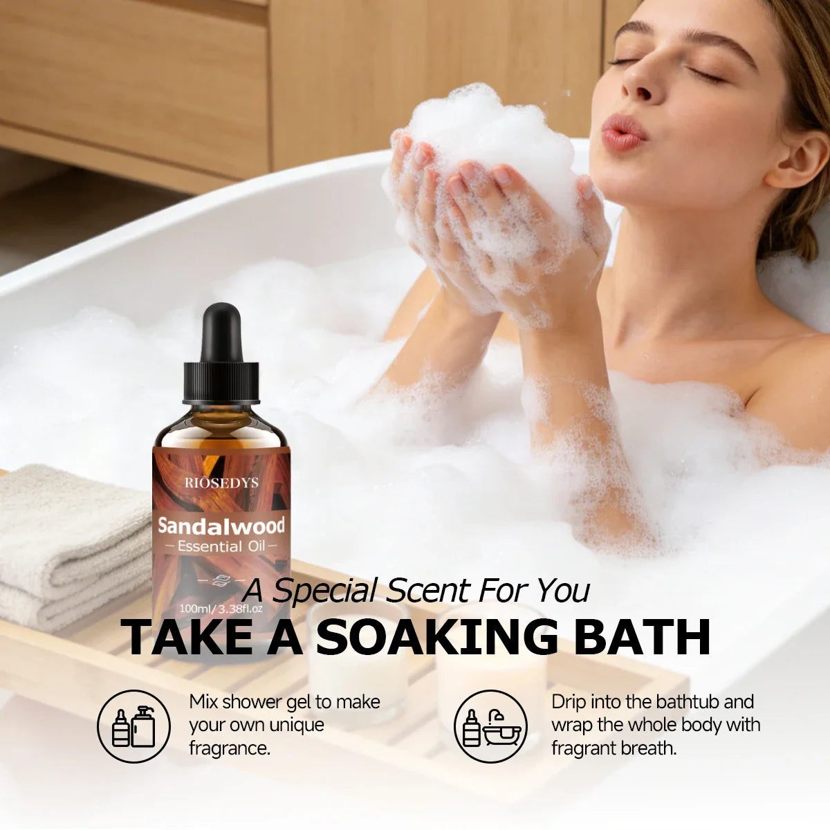 Sandalwood Essential Oil – Moisturizing Massage & Skincare Oil