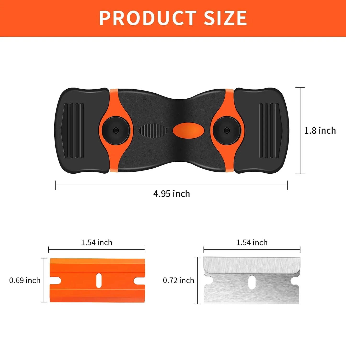 Double Edge Razor Blade Scraper & Window Squeegee Tool