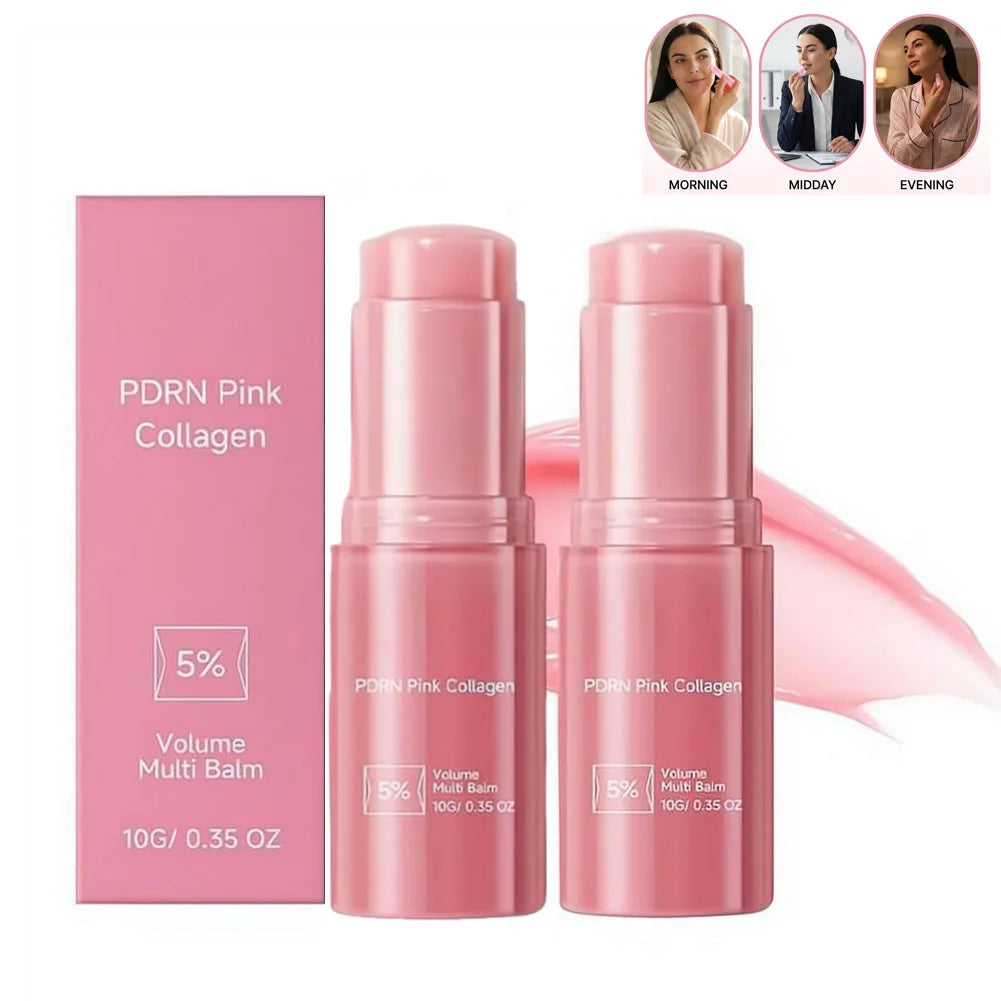 PDRN Collagen Multi Balm Stick – Lip, Face & Eye Moisturizer