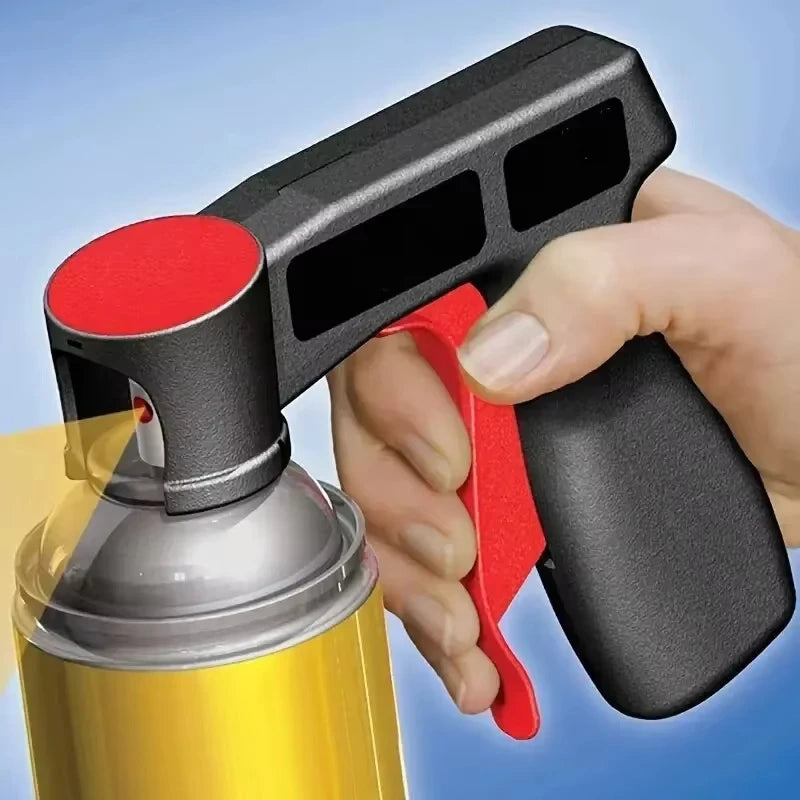 Universal Spray Paint Gun Handle Reusable Aerosol Portable Plastic Spray Gun Grip For Car Painting Graffiti DIY Art Repair Tool Peaceful Pleasures Health and Wellness