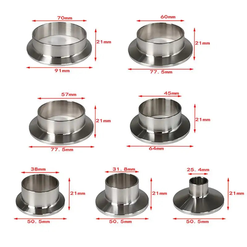 New Welding Pipe Sanitary Fitting Weld Clamp Ferrule Fits Clamp Stainless Steel 304 Peaceful Pleasures Health and Wellness