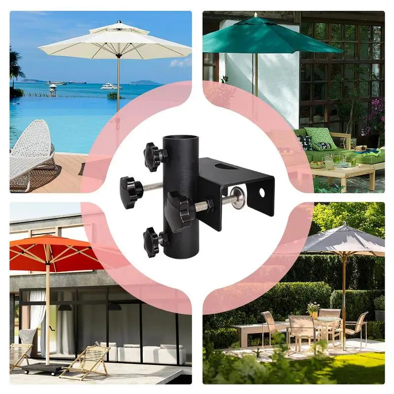 Adjustable Metal Patio Umbrella Holder & Parasol Stand