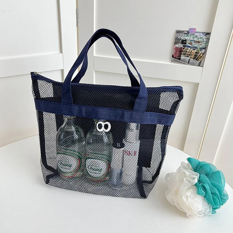 Portable Mesh Shower Caddy | Quick-Dry Travel Toiletry Bag