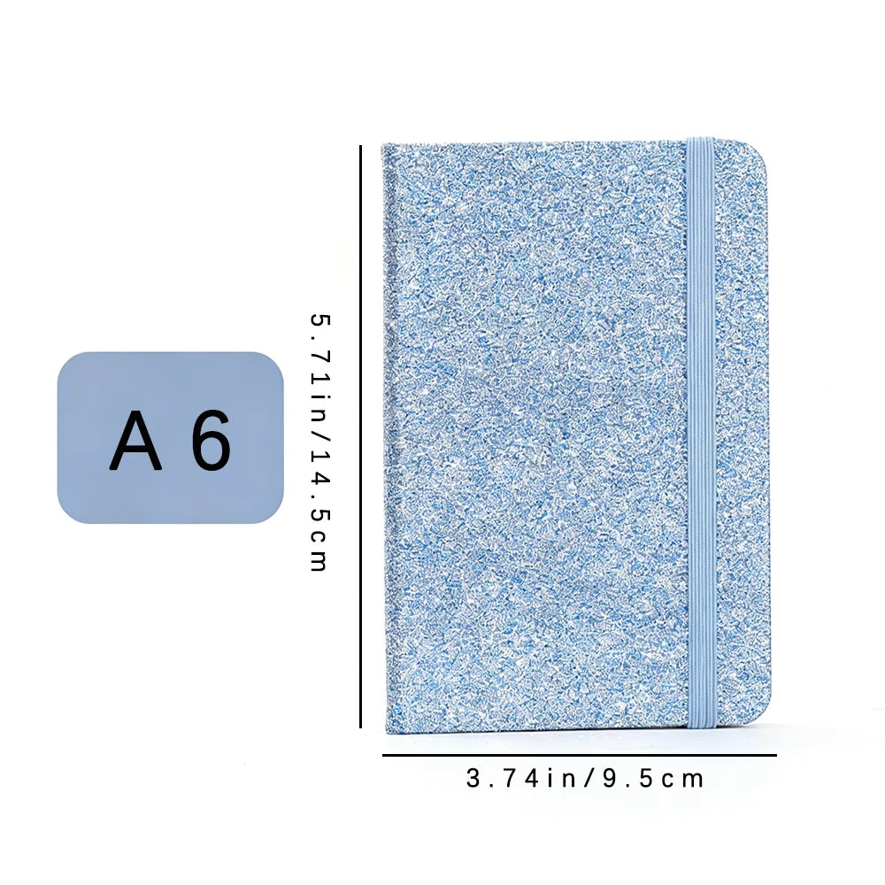 A6 Sparkling Pink Strap Handheld Notebook Creative Personalized