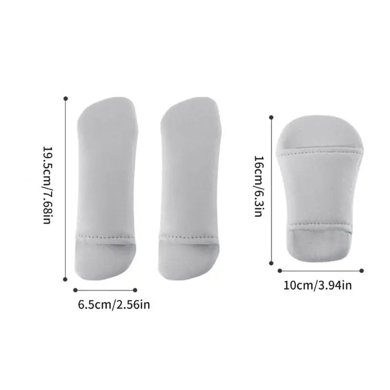3-Piece Baby Stroller Car Seat Shoulder & Crotch Pad Protector Set
