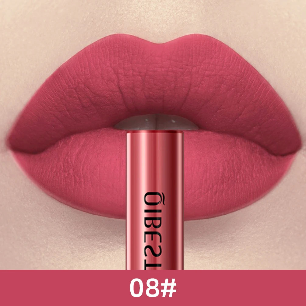 24 Colors Long Lasting Matte Nude Liquid Lipstick Waterproof Non-stick Cup Sexy Nude Red Brown Lip Gloss Lips Makeup Cosmetics Peaceful Pleasures Health and Wellness 08