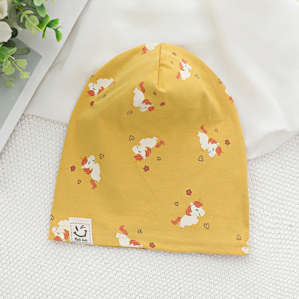 Kids Beanie Hat | Soft Cotton Spring Autumn Boys Girls Ages 1–8