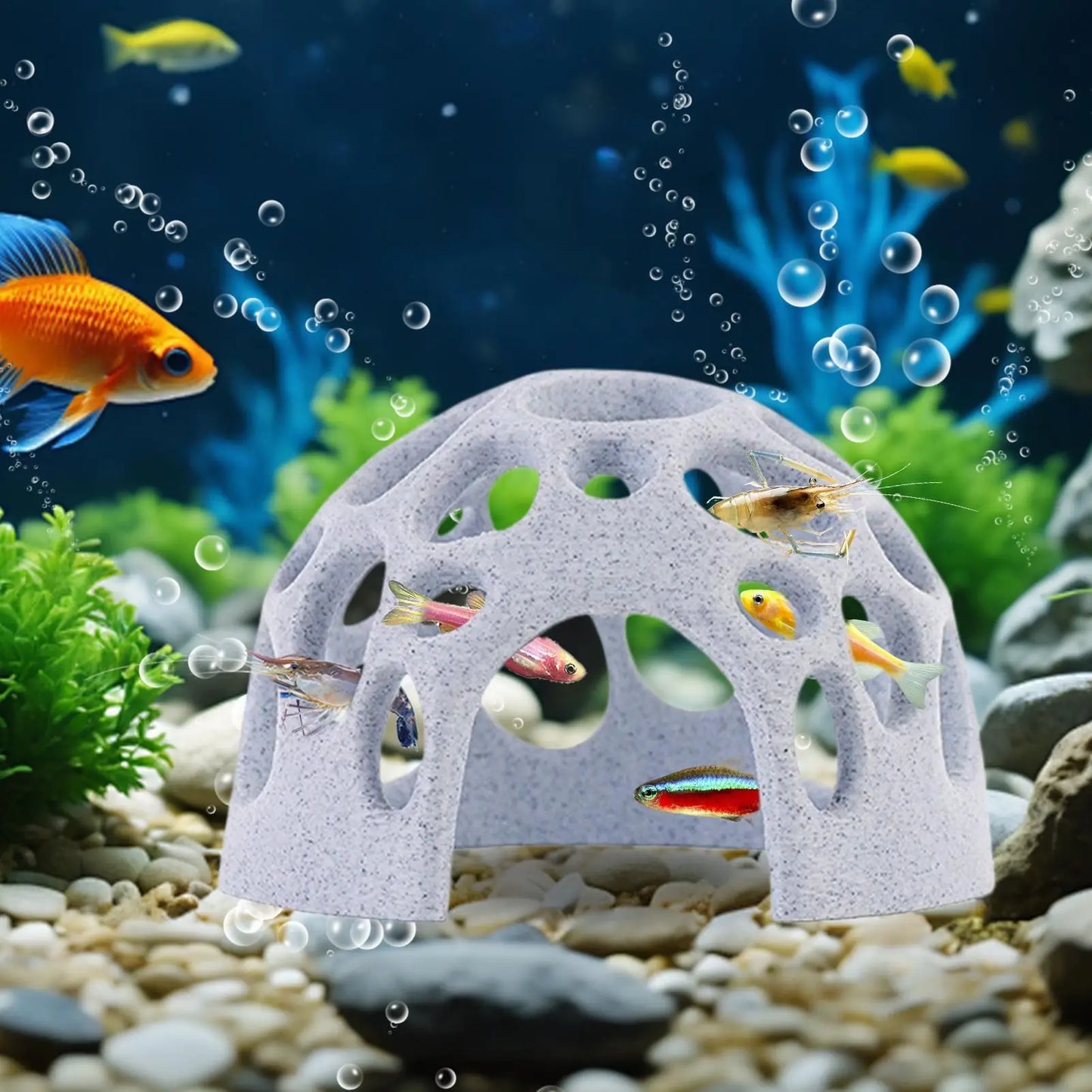 Aquarium Cave Shrimp & Fish Shelter – 3D Printed Hideout