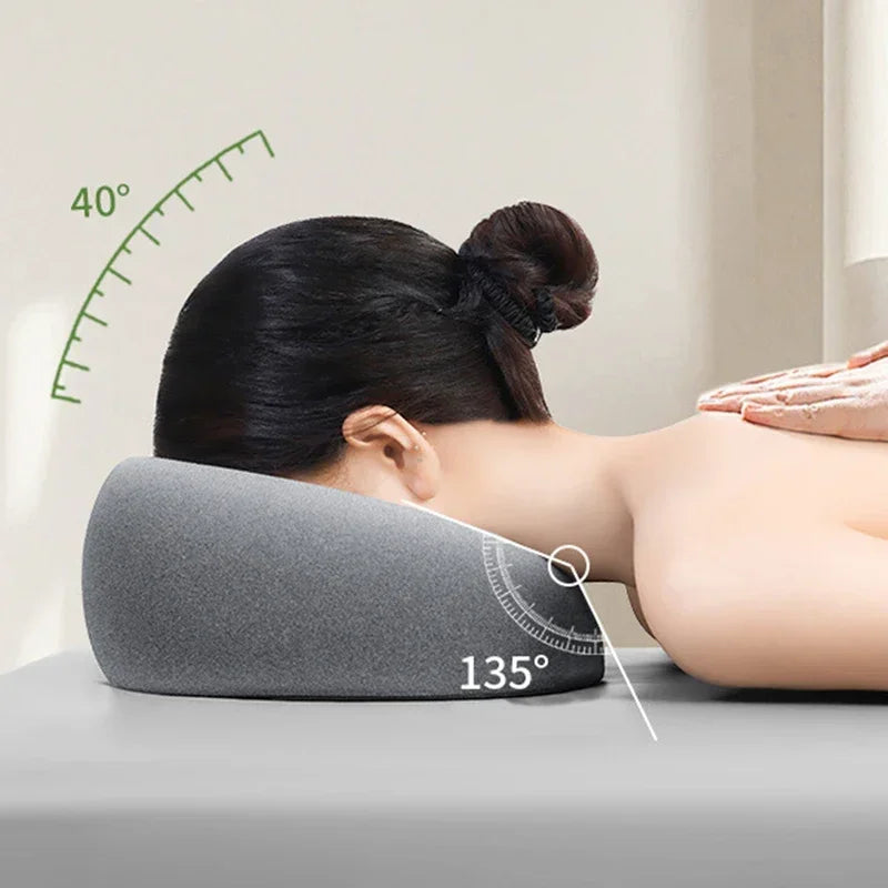 Memory Foam Face Down Pillow | Prone Massage Headrest