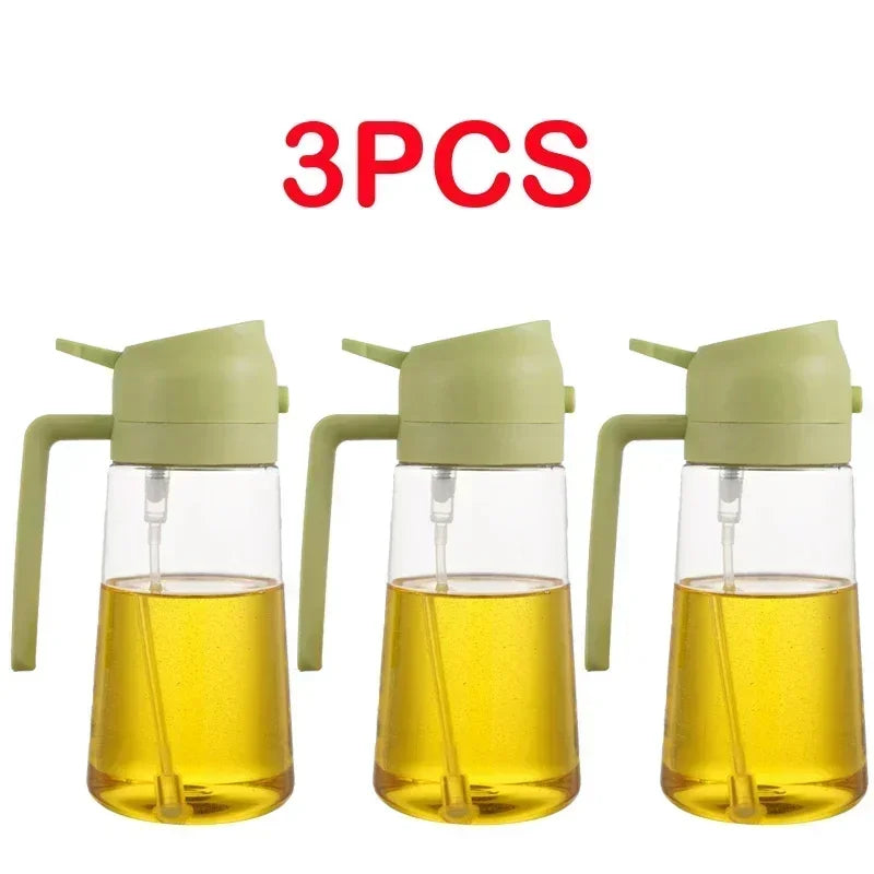 500ml Oil Spray Bottle for Kitchen, Air Fryer, BBQ & Camping