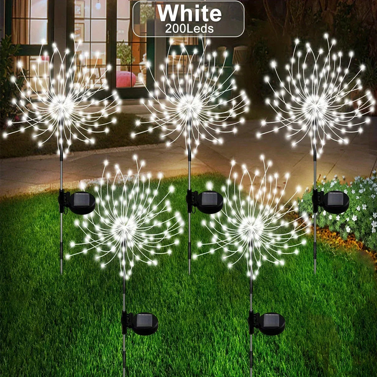Solar Fireworks Lights Outdoor – Garden Patio Holiday Decor