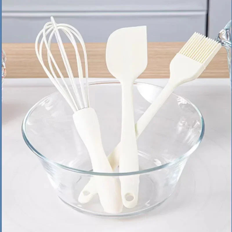 Silicone Baking Set – Spatula, Pastry Brush & Egg Beater 3pc Silicone Baking Tool Set Peaceful Pleasures Health and Wellness