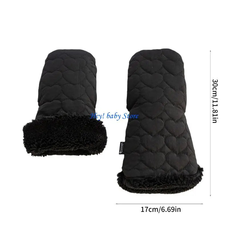 Windproof Stroller Hand Muff – Insulated Nylon Baby Gloves