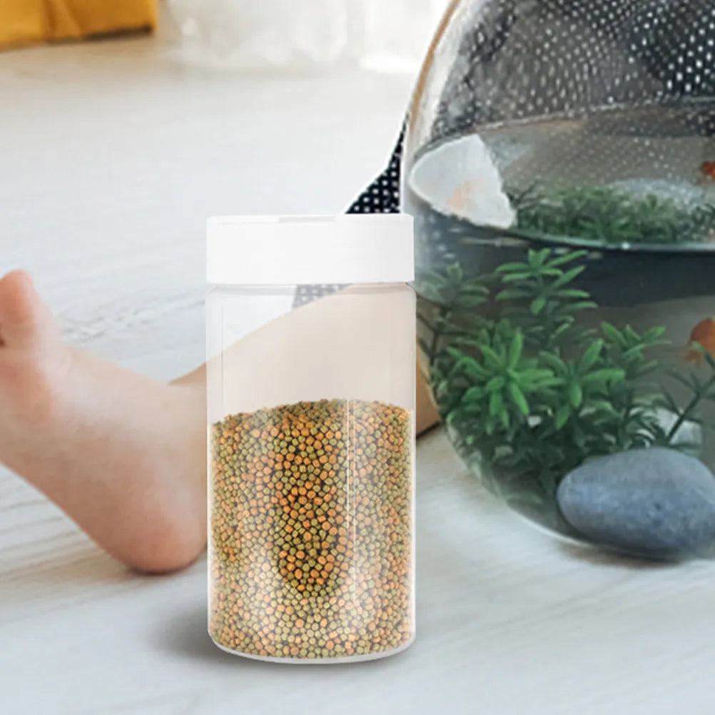 Plastic Fish Feeding Bottle Aquarium Feeder Goldfish Feeder Reusable Tank Feeding Tool Fish Food Storage Container Peaceful Pleasures Health and Wellness