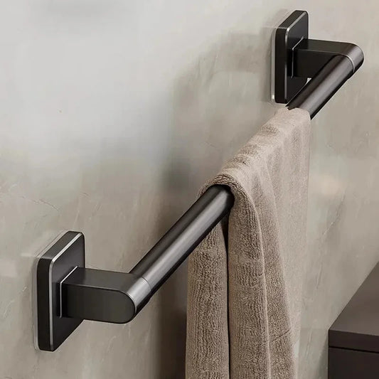 No-Drill Suction Cup Towel Bar | Wall Mounted Aluminum Rack Suction Cup Towel Bar Peaceful Pleasures Health and Wellness