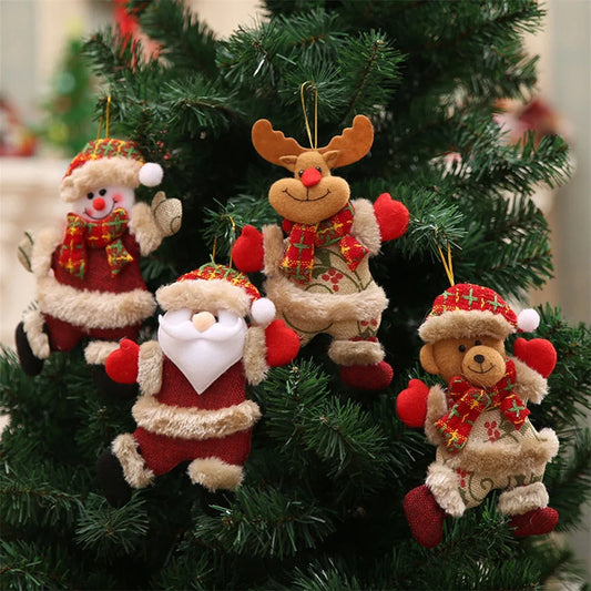 Christmas Cloth Tree Ornament | Festive Holiday Decoration Christmas Ornament Peaceful Pleasures Health and Wellness