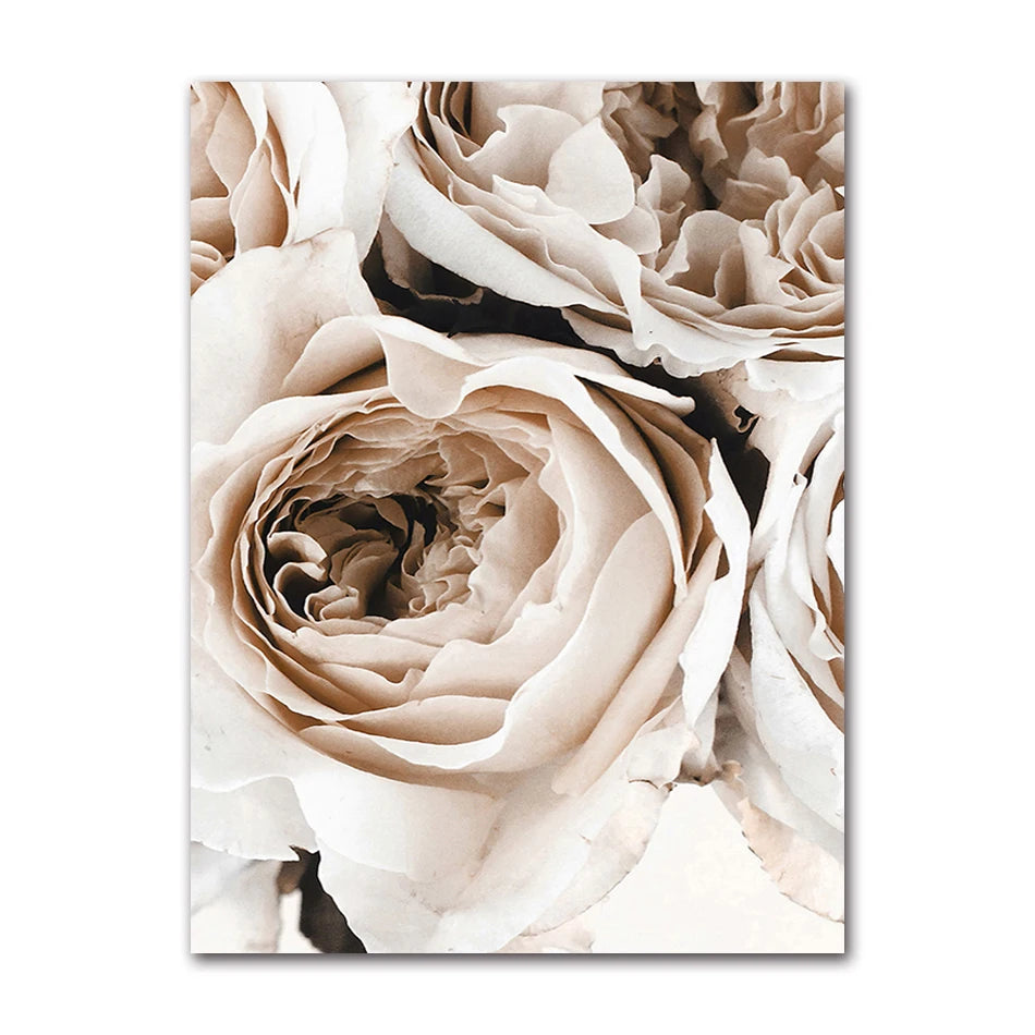 Nordic Canvas Wall Art – Peony Flower & Dance Woman Print Canvas Wall Art Print Peaceful Pleasures Health and Wellness A0352-03 30x40cm Unframed