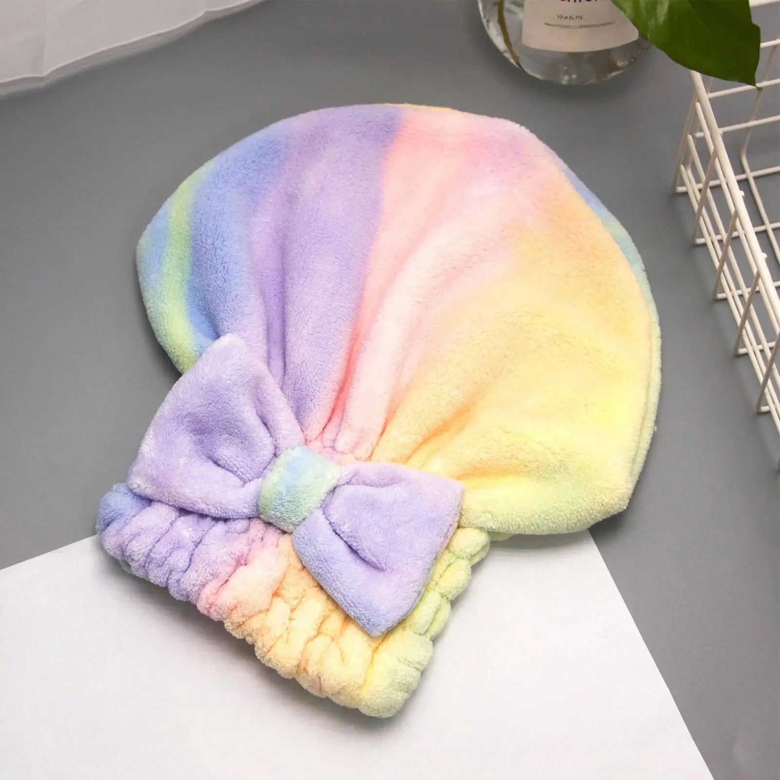 Coral Fleece Hair Towel Wrap – Quick-Dry & Frizz Control for Women Hair Towel Wrap Peaceful Pleasures Health and Wellness