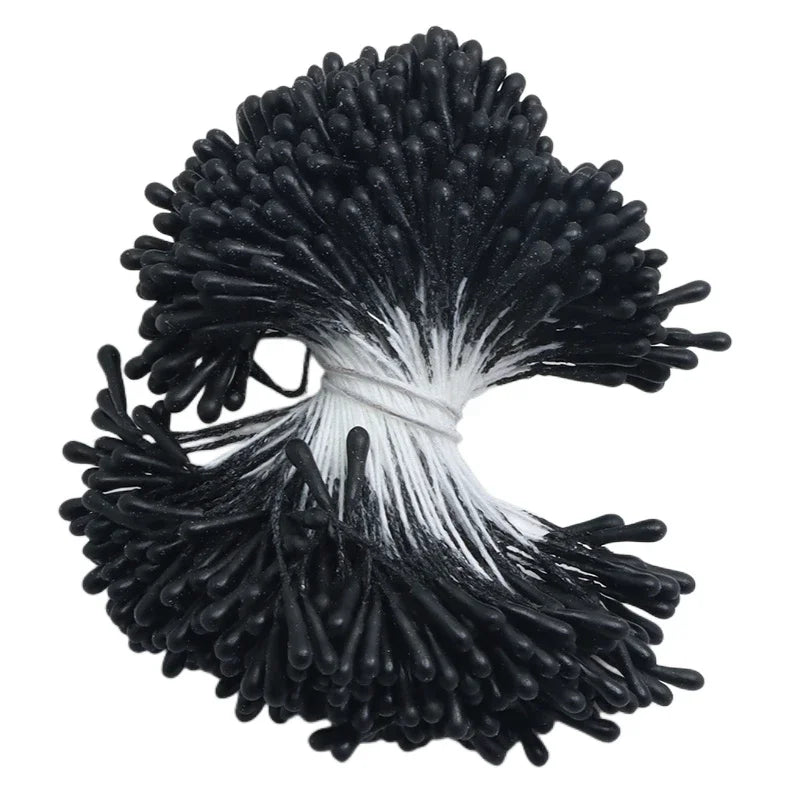 400pcs 2mm Moulti Options Artificial Flower stamen Mini Pearl Floral pistil For Wedding Party Home Decoration DIY Accessories Peaceful Pleasures Health and Wellness BLACK