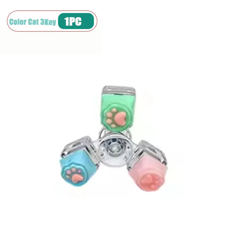 Cat Paw LED Clicker Keychain – Fidget Toy for Stress & Anxiety