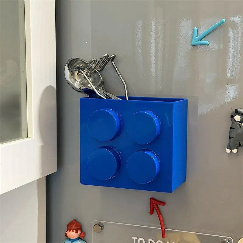 Magnetic Refrigerator Side Storage Rack | Kitchen Wrap Organizer