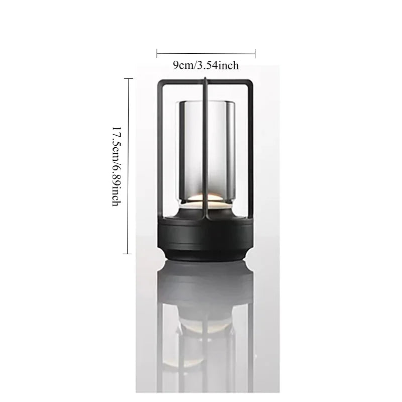 RTONTR Crystal Table Lamp | Rechargeable Touch Dimmable LED Light